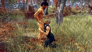 In the woods with stan and jonathan