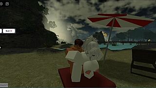 Cute milf jumps on dick hard in femdom game!