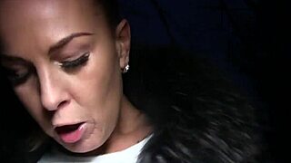 Public Agent Alicia Wild flashes her tits before banging a stranger's cock outdoors.