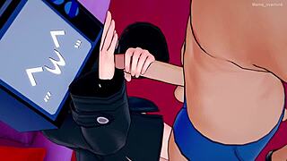 Tv woman wants to have sex before going to sleep in uncensored 3d hentai