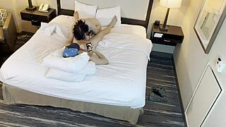 i love this petite tattooed beauty sucking my cock in blowjob scene