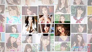 Japanese babes giving blowjobs in compilation. 😉