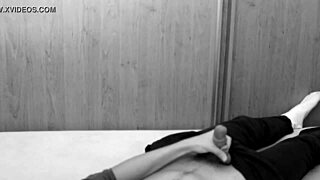 Honka indulges in gay masturbation session with suggestive touches and builds