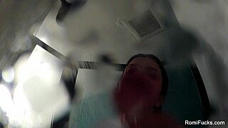 romi rain masturbates in shower nude