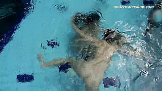 Iva Brizgina and Paulinka Heat Up Softcore Lesbian Action in the Pool!