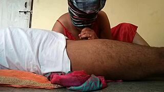 indian desi bhabhi surprises with outdoor oral skills