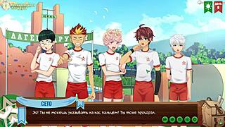 natsumi gives a juicy blowjob in game friends camp episode 9.