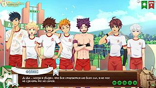 natsumi gives a juicy blowjob in game friends camp episode 9.