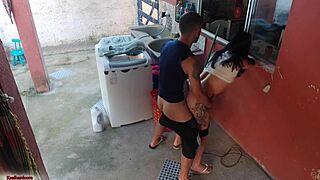 the boss left and the maid couldn't resist my erect cock