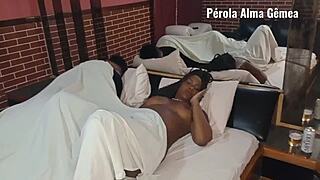 My husband almost caught me fucking my neighbor with big cock