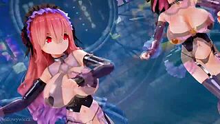 two girls dancing in 3d animation 🎶