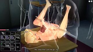 I am a blonde girl having lots of fun