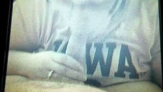 Bbw wife shares a casual moment with her partner