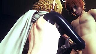 yaoi femboy link gets handjob and blowjob