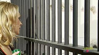 The prison nurse knows how to care for a guy in the jail