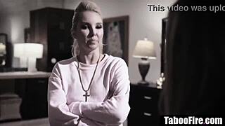 lesbo stepdaughter proves it with stepmom and bf