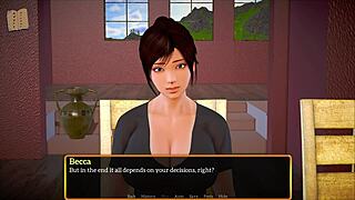 blonde girl plays game in my new family episode 516