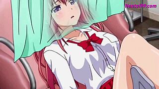 young redhead babe visits doctor for hentai creampie