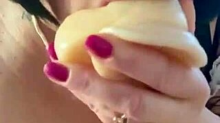 Milf maid cleans her home