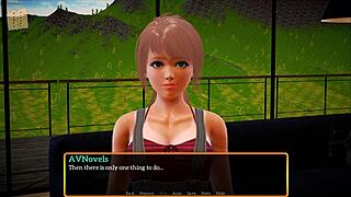 blonde girl plays game in my new family episode 516