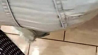 Skirtshouse encounters clear jeans skirt in intriguing way