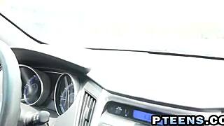 Young hottie bangs old stud in doggy on the floor. So hot and shaved!