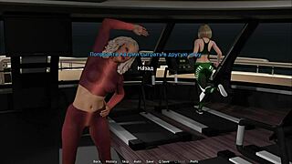 Can you feel the thrill as she masturbates with eyes closed in waterworld hentai?