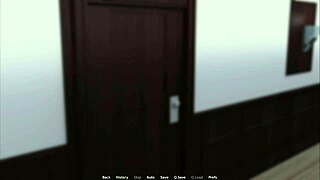 Can you feel the thrill as she masturbates with eyes closed in waterworld hentai?