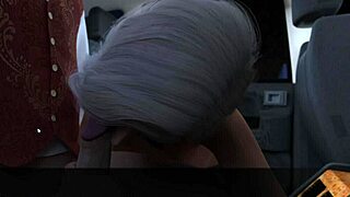 Hot lesbian scene with car play and fingering in Summer with Mia 2