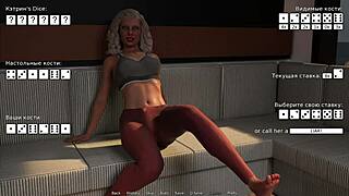 Can you feel the thrill as she masturbates with eyes closed in waterworld hentai?