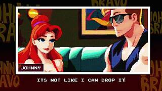 Johnny bravo gets a handjob and blowjob from cute anime girl