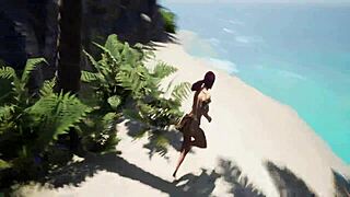 playing beasts in the sun on the beach