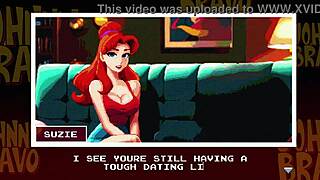 Johnny bravo gets a handjob and blowjob from cute anime girl