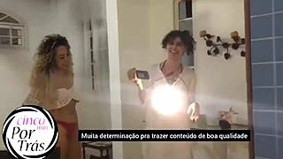 latina milf's big tits interracial monster cock scene