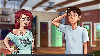 summertime saga 64 with big tits and ass in hentai cartoon anime