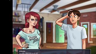 summertime saga 64 with big tits and ass in hentai cartoon anime