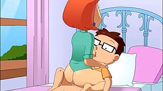 Steve slams Meg and Lois in wild hentai cartoon fucking action