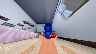 Mita Cappie in anime hentai game with various outfits and positions.