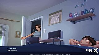 Sultry cartoon with hot animated girls in Summertime Saga: European vacation