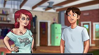 summertime saga 64 with big tits and ass in hentai cartoon anime