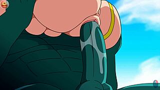 Bulma adventure 4 - beautiful naked bulma licks marons wet pussy while garlick jr fucks her with his huge cock