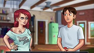 summertime saga 64 with big tits and ass in hentai cartoon anime