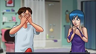 summertime saga 64 with big tits and ass in hentai cartoon anime