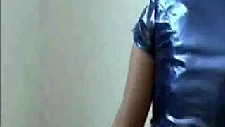 Naughty Boy Cuffed by Brunette Babe in Lingerie