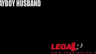 Sexy lawyer Helena Valentine gets double penetrated at court with babe Aisha