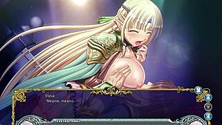 Elysia feels overwhelming pleasure in her big tits scene