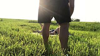 Blonde Russian fucked hard backstage