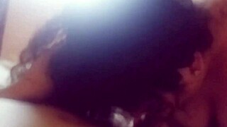 She with big natural tits eagerly sucks my cock in amateur scene