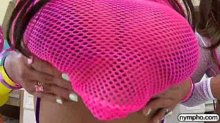 Nympho Ella Knox and Violet Myers in threesome! 'Suck my big cock!' with rimjob and toys!