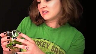 the transformations antidote with a flexible brunette in costume